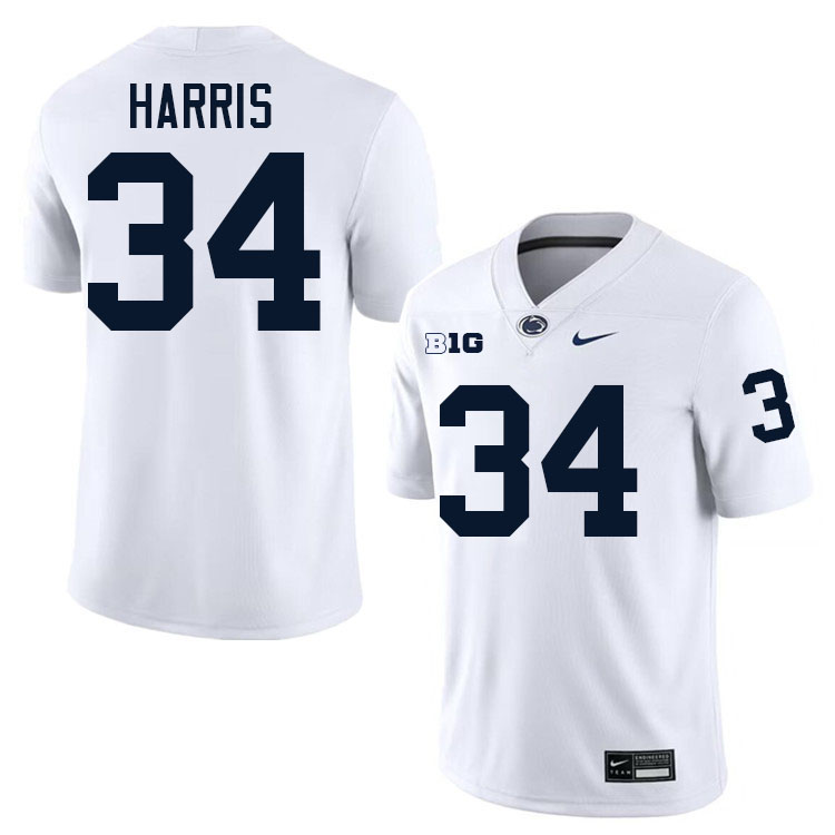 Franco Harris Penn State Jersey,PSU Nittany Lions #34 Franco Harris Football Uniforms-White